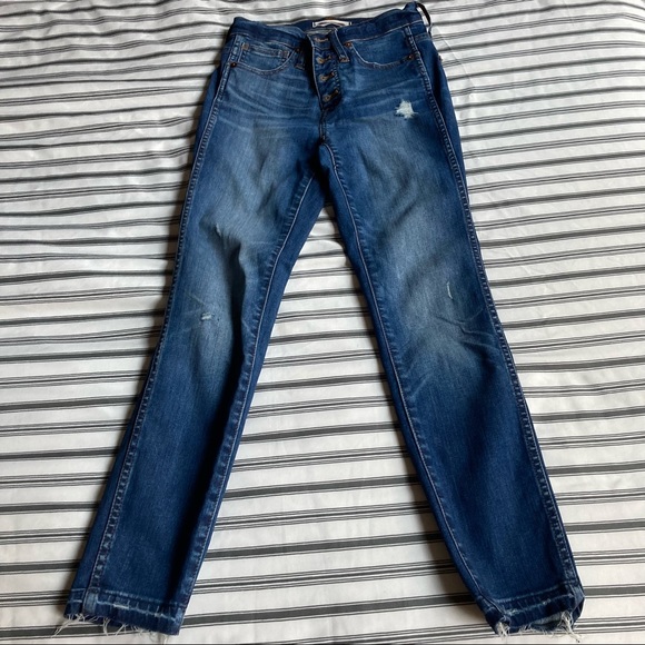 Madewell 10” Skinny High Rise Ankle Jeans - Picture 3 of 9